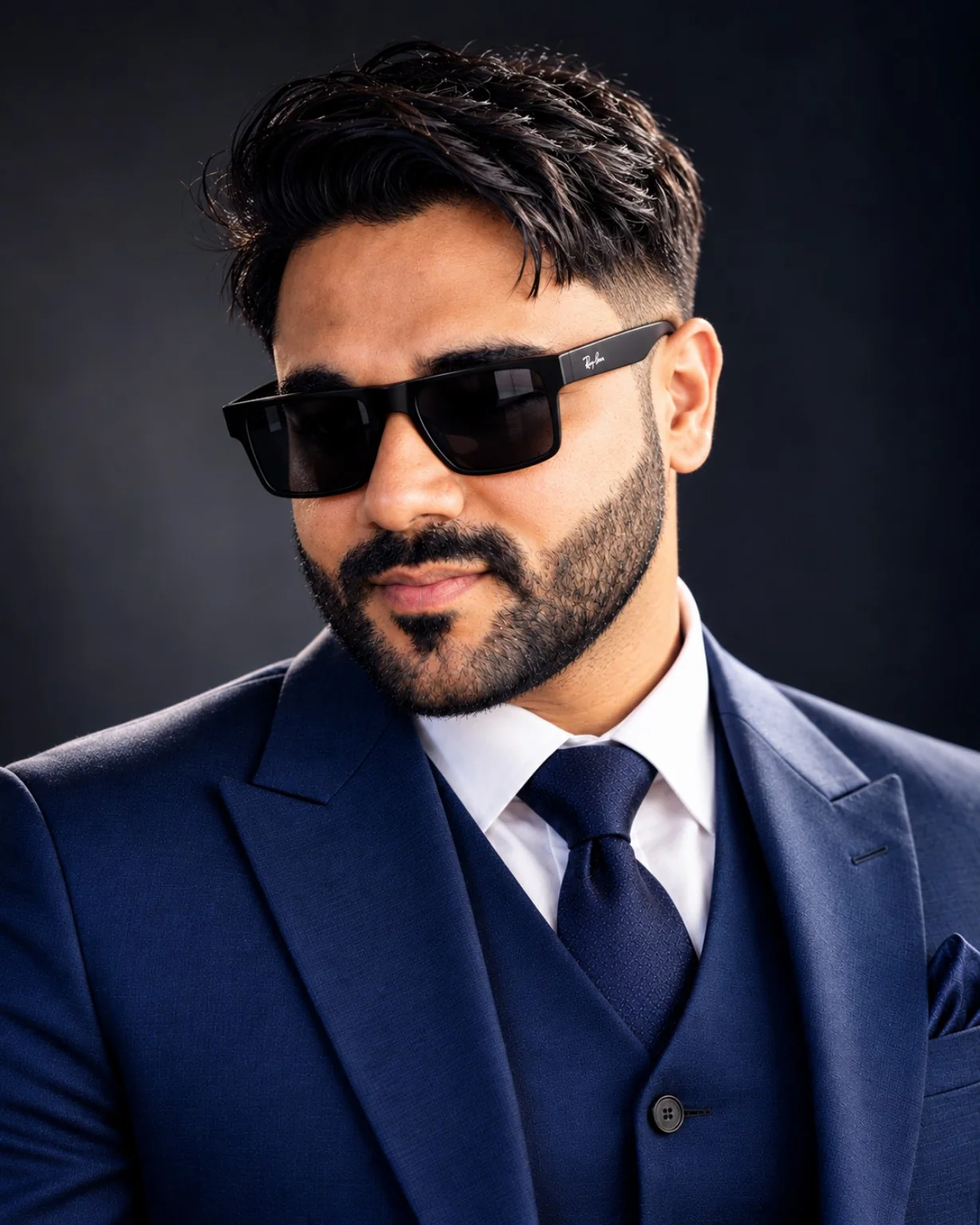 Harshvardhan Dhuture blue suit portrait